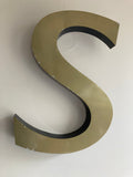 Metalen letter S - Estable Store | Vintage art design | Rotterdam Hillegersberg