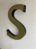 Metalen letter S - Estable Store | Vintage art design | Rotterdam Hillegersberg