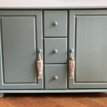 Dressoir/commode groen-grijs