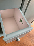 Dressoir/commode groen-grijs - Estable Store | Vintage art design | Rotterdam Hillegersberg