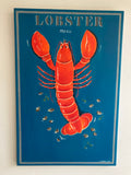 Schilderij Lobster Menu - Estable Store | Vintage art design | Rotterdam Hillegersberg