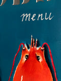 Schilderij Lobster Menu - Estable Store | Vintage art design | Rotterdam Hillegersberg