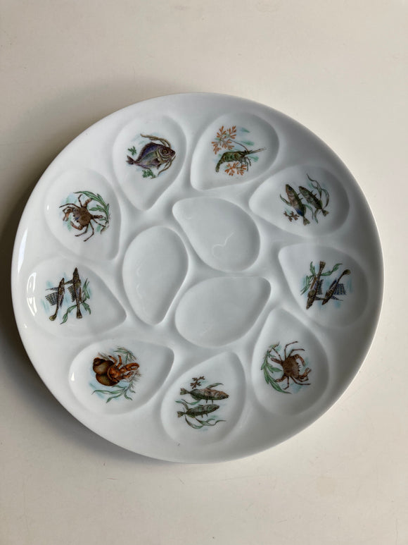 Oesterbord groot Limoge - Estable Store | Vintage art design | Rotterdam Hillegersberg