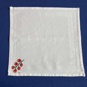4 Servetten wit cherry tomaat