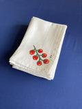 4 Servetten wit cherry tomaat - Estable Store | Vintage art design | Rotterdam Hillegersberg