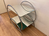 Serveer tafel chroom. - Estable Store | Vintage art design | Rotterdam Hillegersberg