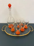 Dienblad glas/messing - Estable Store | Vintage art design | Rotterdam Hillegersberg