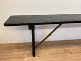 Houten bank zwart - Estable Store | Vintage art design | Rotterdam Hillegersberg