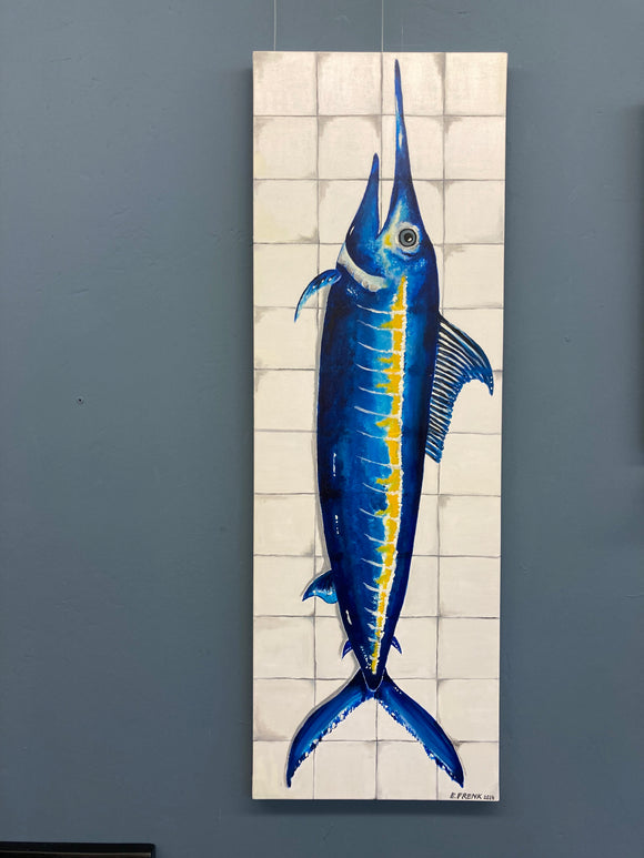 Schilderij Zwaardvis - Estable Store | Vintage art design | Rotterdam Hillegersberg