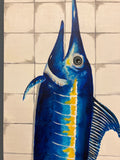 Schilderij Zwaardvis - Estable Store | Vintage art design | Rotterdam Hillegersberg