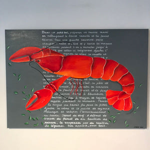 Schilderij "Bisque de homard" - Estable Store | Vintage art design | Rotterdam Hillegersberg